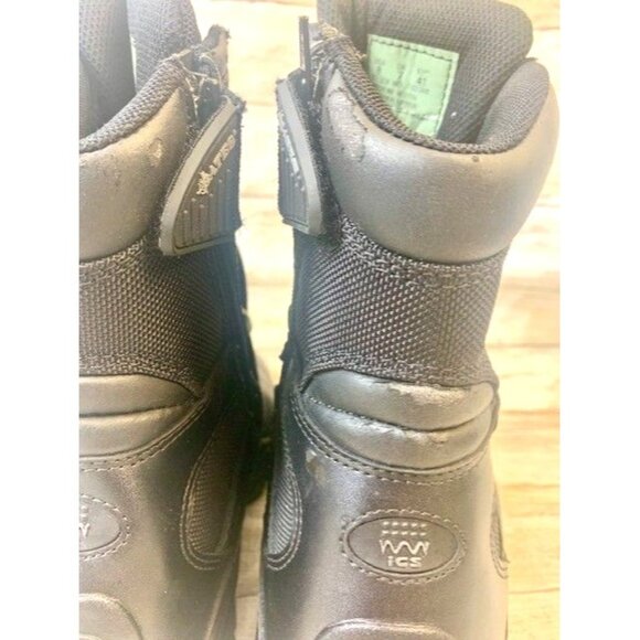 Bates Mens Black Leather Tactical Boots Size 8 Medium Width - Picture 8 of 12